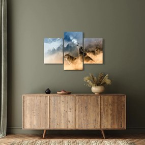Obraz - vlci vyjúci na mesiac (90x60 cm)