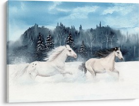 Obraz maľovaných koní (70x50 cm)