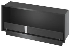 InFire - Vstavaný BIO krb 49,4x124,4 cm 6kW čierna