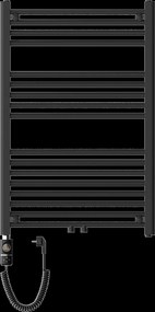 Mexen Mars, elektrické vykurovacie teleso 900 x 600 mm, 600 W, čierna, W110-0900-600-2600-70