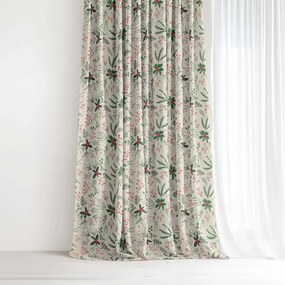 Goldea dekoračný záves valencia - lesné vetvičky 180x135 cm