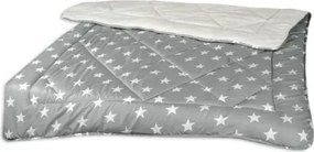 Zimná prikrývka Hviezdy 140x200 cm, sivá%