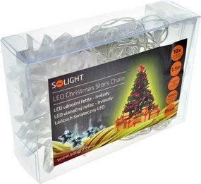 LED vianočná reťaz - Hviezdy - 10 LED - modré svetlo