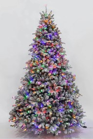 Umelý zasnežený vianočný stromček 240cm 750LED