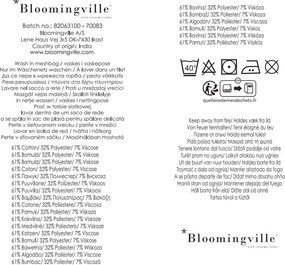 Hnedá deka z recyklovanej bavlny 130x160 cm Anniversary – Bloomingville