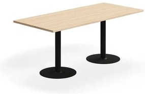 Stôl VERTICUS, 1800x800x720 mm, dub/čierna