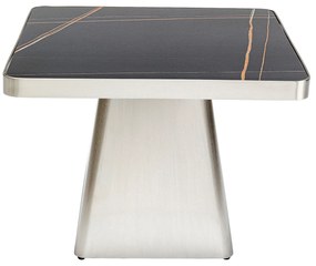 Miler príručný stolík strieborný 60x60 cm