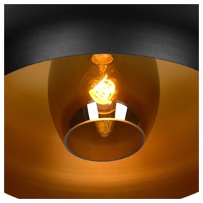 Lucide 30186/38/30 - Stropné svietidlo SHARAN 1xE27/60W/230V pr. 38 cm čierna