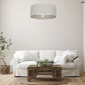 Závesné svietidlo Lino, 1x ľanové tienidlo, (fi 50cm), w