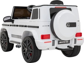 Ramiz Mercedes AMG G63 pre deti biely + diaľkové ovládanie