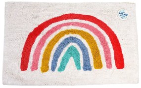 Biela kúpeľňová predložka 83x52,5 cm Rainbow – Rex London