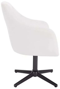 LuxuryForm DESIGN Kreslo ANDORA na čiernom kríži - biele