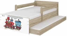 Raj posteli Detská posteľ " Vláčik "  MAX borovica nórska