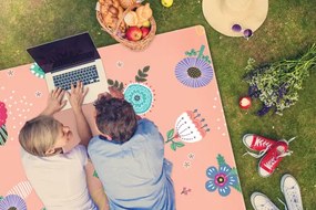 Koberce Breno Kusový koberec Dwinguler MULTI MAT ROZPRÁVKOVÁ KRAJINA, ružová, viacfarebná,125 x 185 cm