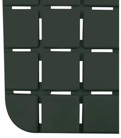Spirella Protiskluzová podložka do vany QUADROPremium, tmavě zelená, 36 x 76 cm