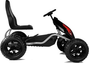 LEAN CARS Pedálový gokart B012 s nafukovacími kolesami, čierny