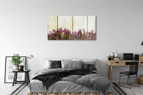 Obraz plexi Fialové kvety dosky 125x50 cm