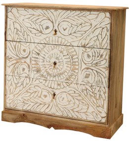 furniture-nabytek.cz - Rustikálna komoda masív z manga 115x115x45