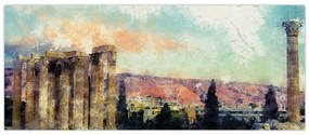 Obraz - Akropolis, Atény, Grécko (120x50 cm)