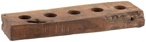 Drevený svietnik z recyklovaného dreva - 58 * 10 * 8 cm