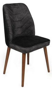 Sada jedálenských stoličiek Dallas Anthracite aWalnut, 2 ks