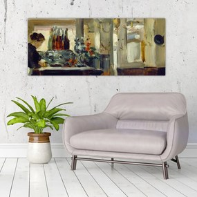 Obraz - Style of Edouard Manet, Bon Bock Cafe, reprodukcia (120x50 cm)