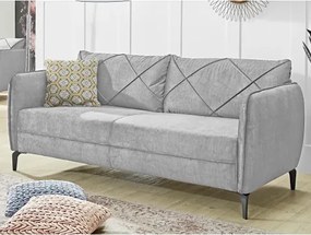 Trojsedák Novara, šedá látka%