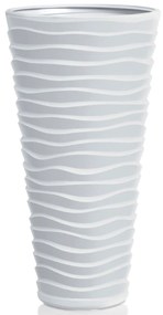 Plastový kvetináč DPSA350 34,6 cm - biela