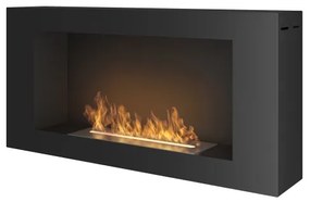 InFire - Nástenný BIO krb 44x91 cm 3kW čierna