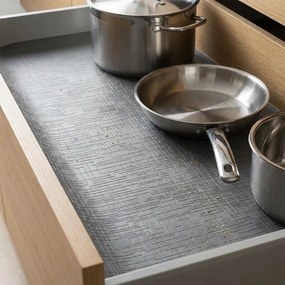 IN-DURO Protišmyková podložka do zásuviek – STRIPES antracit, 1,5m x 48 cm
