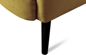 Dvojmiestna pohovka Next, žltá látka