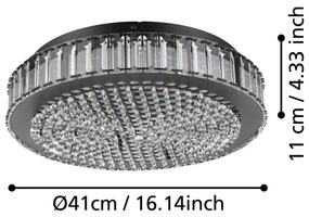 Eglo 390248 - LED Stmievateľné stropné svietidlo BALPARDA LED/23,5W/230V 4000K