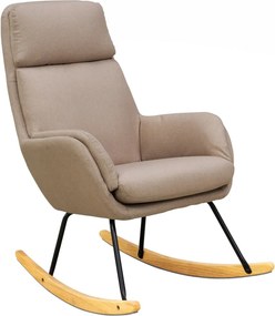 Hojdacie  kreslo Lindberg, béžová látka
