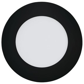 EGLO LED zápustné kúpeľňové chytré osvetlenie FUEVA-Z, 5,4 W, 12cm, okrúhle, čierne