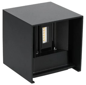 LED Vonkajšie nástenné svietidlo QUERK 2xLED/3W/230V 3000K IP54 čierna