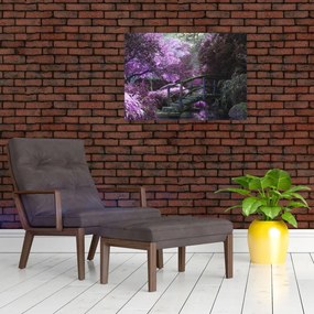 Obraz fialové záhrady (70x50 cm)