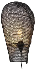 Orientálna nástenná lampa čierna 45 cm - Nidum