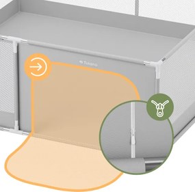 Detská ohrádka Cozy 28 sivá