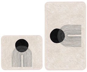 Béžové kúpeľňové predložky v súprave 2 ks 60x100 cm – Mila Home