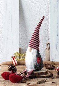 Tutumi Tutumi, vianočný trpaslík XXL 60cm YX063, šedá-červená, CHR-09642