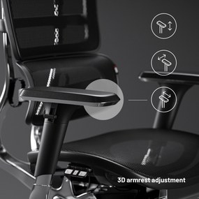 Kancelárska ergonomická stolička Diablo V-Master, čierna
