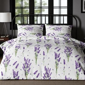Krepové bavlnené obliečky Homa TORRY LAVENDER 2-dielna sada 140x200 cm