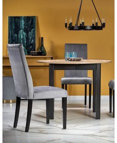 Jedálenský stôl CALMIO dub artisan/čierna