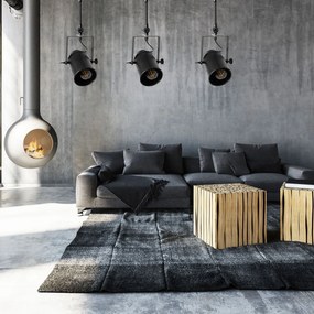 Toolight - Reflektorová lampa 3 x E27 APP487-3C, čierna, OSW-00653