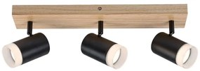 Rabalux 73123 - Stropné bodové svietidlo TORAS 3xGU10/5W/230V dub