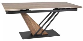 Jedálenský stôl Michel II 180 x 90 cm, dub / čierna