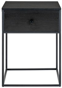 Čierny nočný stolík Vita – House Nordic