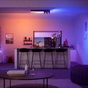 PHILIPS HUE Prisadené stropné LED inteligentné osvetlenie HUE CENTRIS s funkciou RGB, 34W, 3xGU10, 5,7W, teplá b