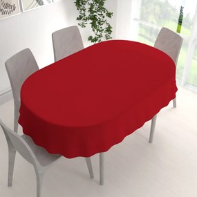 Biante Dekoračný oválny obrus BKU-104 Sýto červený 120x140 cm