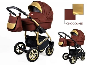 Kombinovaný kočík Raf-pol Gold lux - chocolate (2-kombinácia)